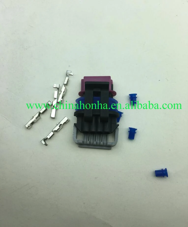 Free shipping  4 Way Black GT 150 Sealed Female Connector Assembly, Max Current 15 amps 15410728