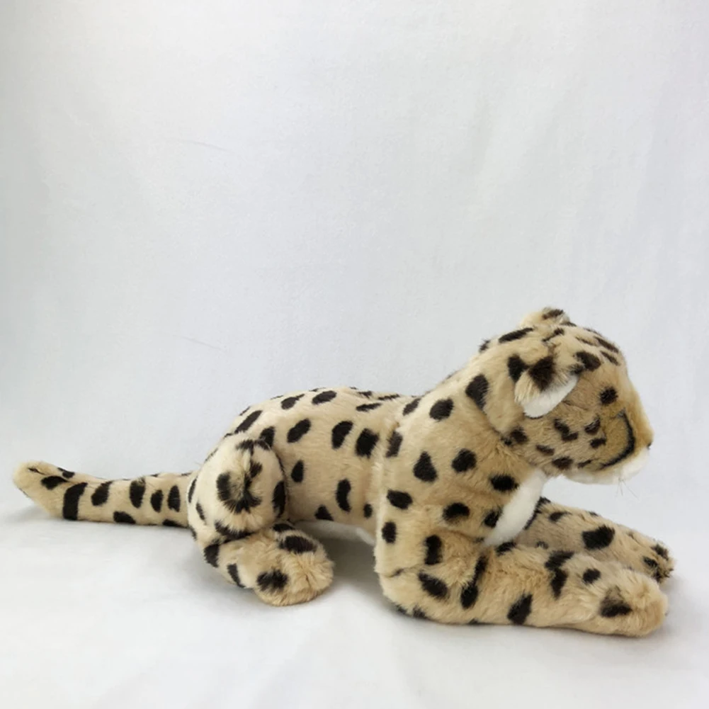 Simulation Large Plush Cheetah Panther Animal Stuffed Plush Toys Dolls Jungle Animal Stuffed Plush Kids Toy Home Sofa Decor