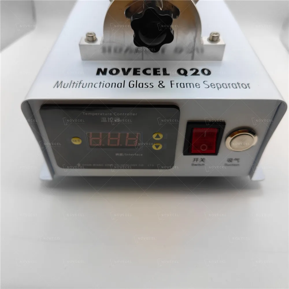 Novecel Q20 Edge Screen Middle Frame Separator Machine For Samsung Huawei LCD Glass Panel Separating Bezel Frame Removing tools