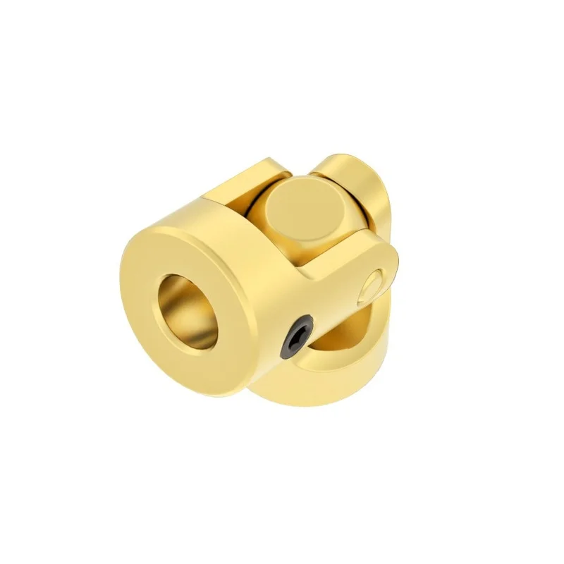 GKTOOLS Mini Coupling Brass Universal Joint 3mmx3mm Diameter 7mm Length 13mm Model Ship Coupler Gimbal