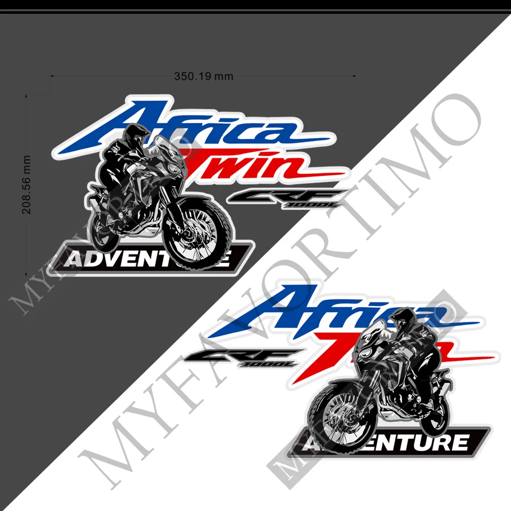 For Honda Africa Twin AfricaTwin CRF1000L CRF 1000 Tank Pad Stickers Adventure Kit Aluminium Box Trunk Cases Panniers Luggage