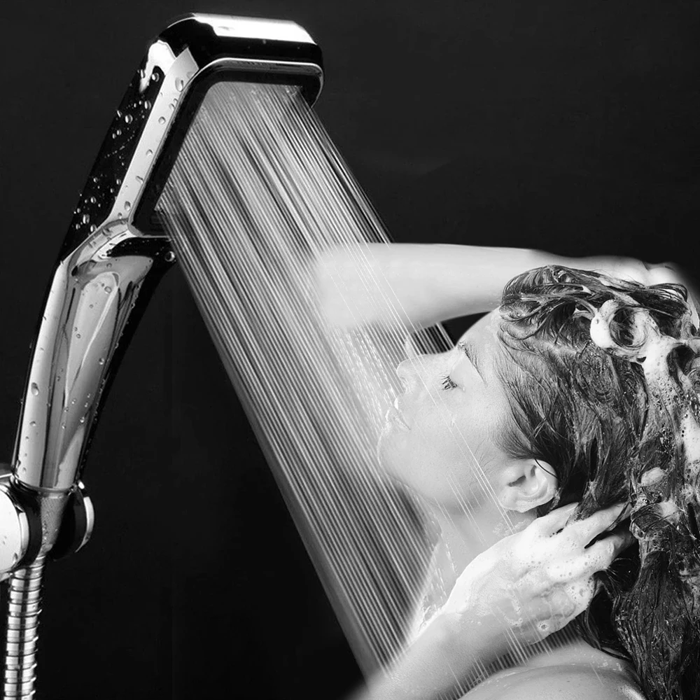 Модернизированная Лейка для душа высокого давления с 300 отверстиями, набор для шланга, экономия воды, аксессуары для ванной комнаты
