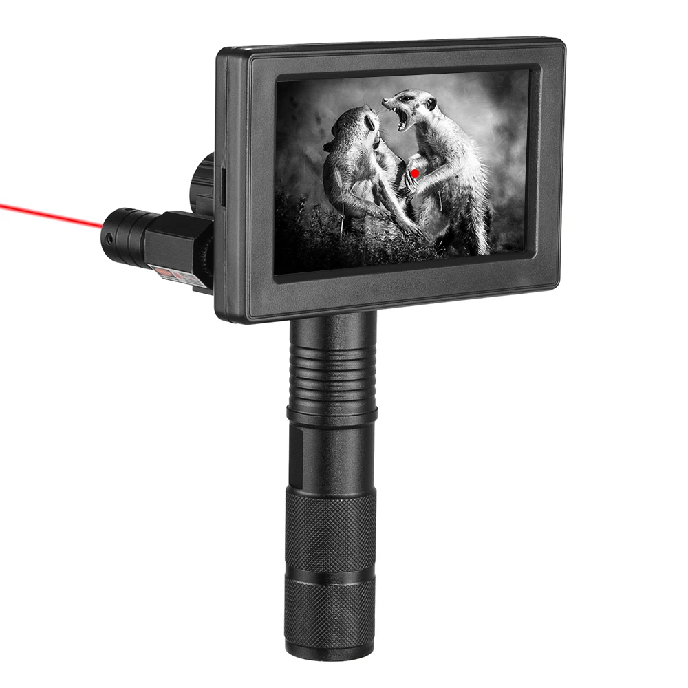 Handheld Night Vision 850nm Infrared LEDs+IR Flashlight +Laser Sight Cameras Outdoor  Waterproof Wildlife Trap Cameras A