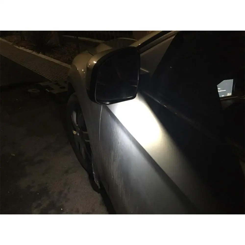 2pcs 포드 포커스 3 Kuga 2 2013-up Escape 2015-2016 Mondeo 4 2007-2014 용 사이드 미러 웅덩이 무료 조명 아래 오류 LED 없음 썸네일 6