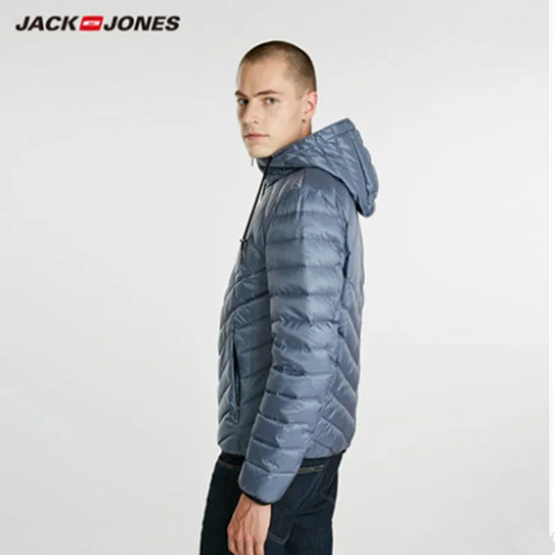 2020 Handsome Men Down Jacket JackJones Men's Light weight Portable Down Jacket Parka Coat Menswear 218312510