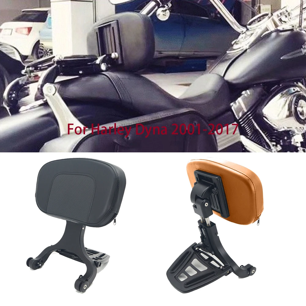 Motorcycle Multi-Purpose Driver Passenger Backrest For Harley Dyna FXDF FXDL FXDB FLD 2001-2017