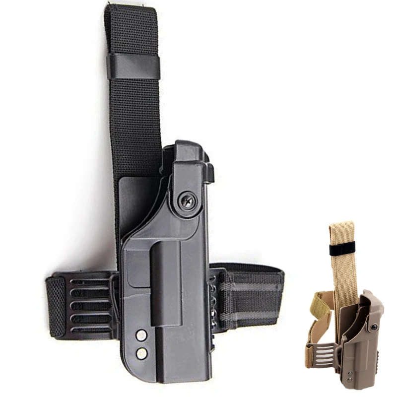 Tactical Gun Accessories Drop Leg Holster Platform Paddle For Glock 17 22 Arisoft Shooting Thigh Pistol Holster