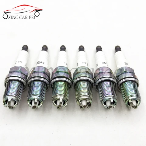 6 шт. BKR6EQUP 12120037607 автомобильная свеча зажигания для BMW E46 E39 E60 E61 E63 E64 E38 E83 E53 E36 E85 E52 E65 E66 E67 F7DPP332 F7KPP332