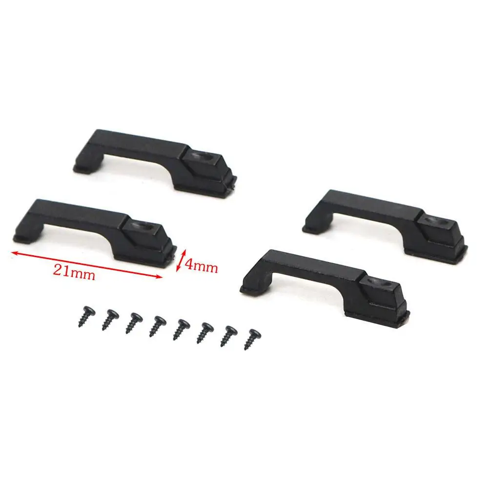 Abs Kunststoff Türscharnier/Türgriff/Motorscharnier/Kraftstofftank Port/Lufteinlass Geeignet für 1/10 Rc Autoteile Traxxas Trx4 Axial Scx10