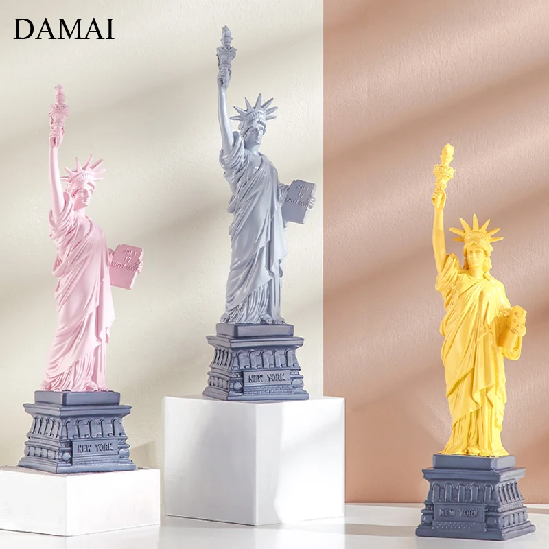 Creativity Statue of Liberty European Resin Artwork Ornaments Living Room Decorative Sculpture Crafts Nordic Decoration Home