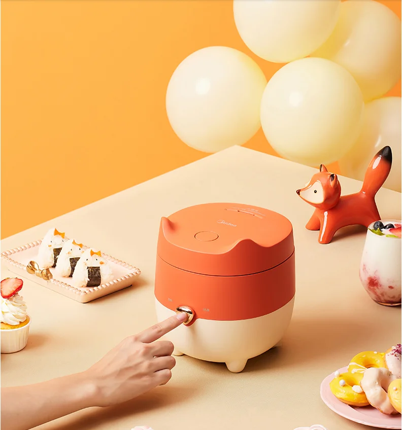 220V หม้อหุงข้าวไฟฟ้าหม้อหุงข้าว1.2L Non-Stick Makanan Rumahan เครื่องปั่นอาหารหม้อหุงข้าวสำหรับ Home Kitchen Multicooker