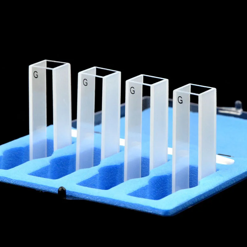 Cubeta de vidrio 20/30/40/50/mm/cm/ml/resistencia al ácido y al álcali/Integración de fusión/alta transmitancia de luz