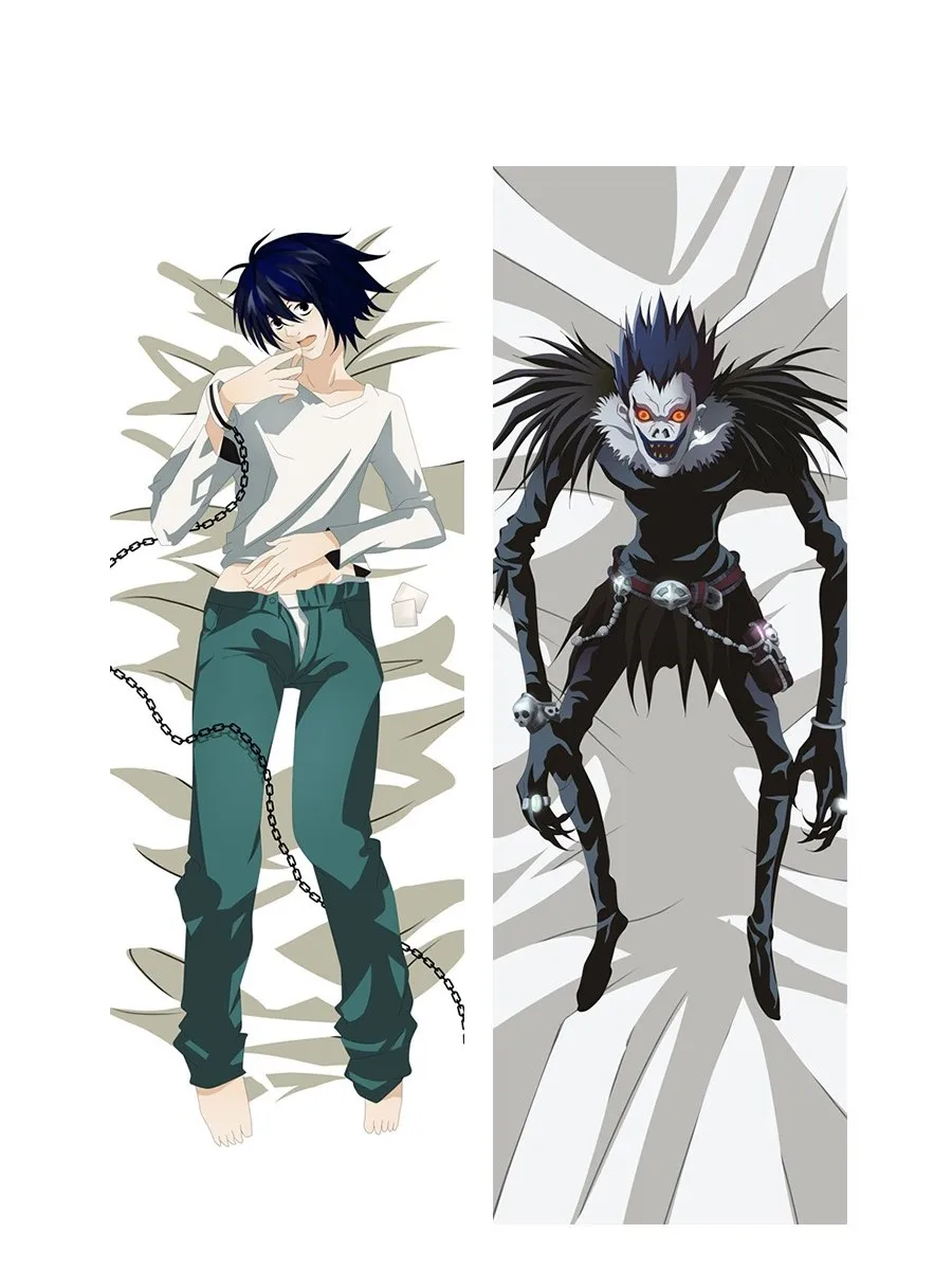 Death Note Pillow Cover Japan Anime Custom Dakimakura Cover Hugging Body Otaku Pillowcase Waifu Backrest Bed Pillow Boho Decor