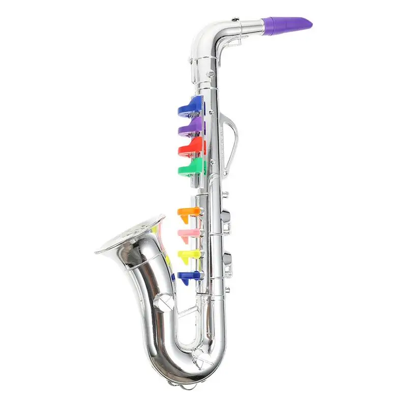 Children Simulation 8 Tones Saxophone Trumpet for Kids Children Beginners Early Educational Musical Toy Kids Toys Party Props