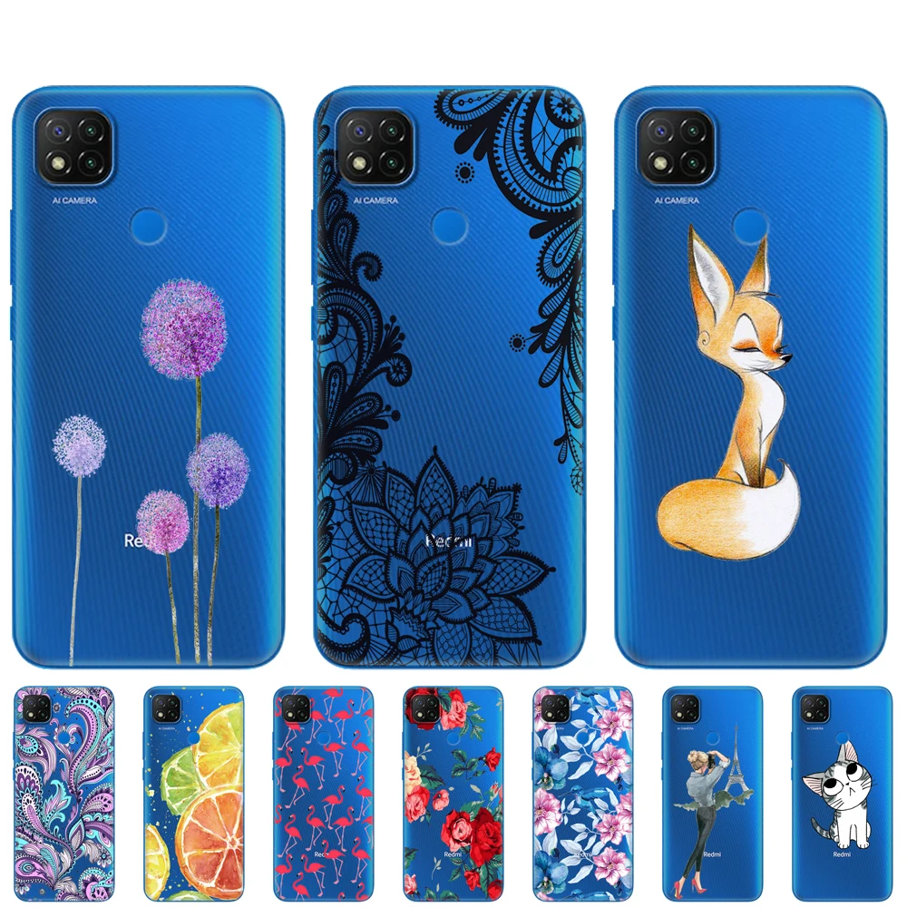 For xiaomi redmi 9C Case Soft TPU Silicon Phone Back Cover For redmi 9C NFC Case 6.53 inch etui bumper fundas coque