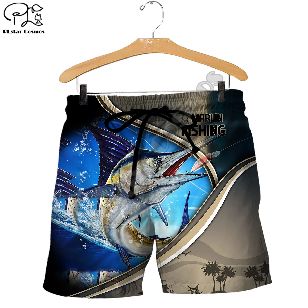 PLstar Cosmos Marlin Fishing 3D Printed Fashion Women For Men Summer Funny Casual Colorful Fish Shorts Beach Short Pants Style-2