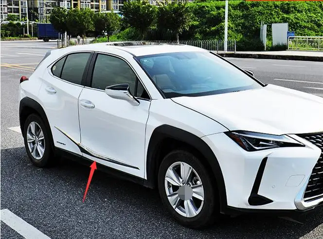 Door Side Body Garnish Molding Cover Trim For Lexus UX 200 250H 2019 2020 Exterior Decor Strip Car Styling Accessories