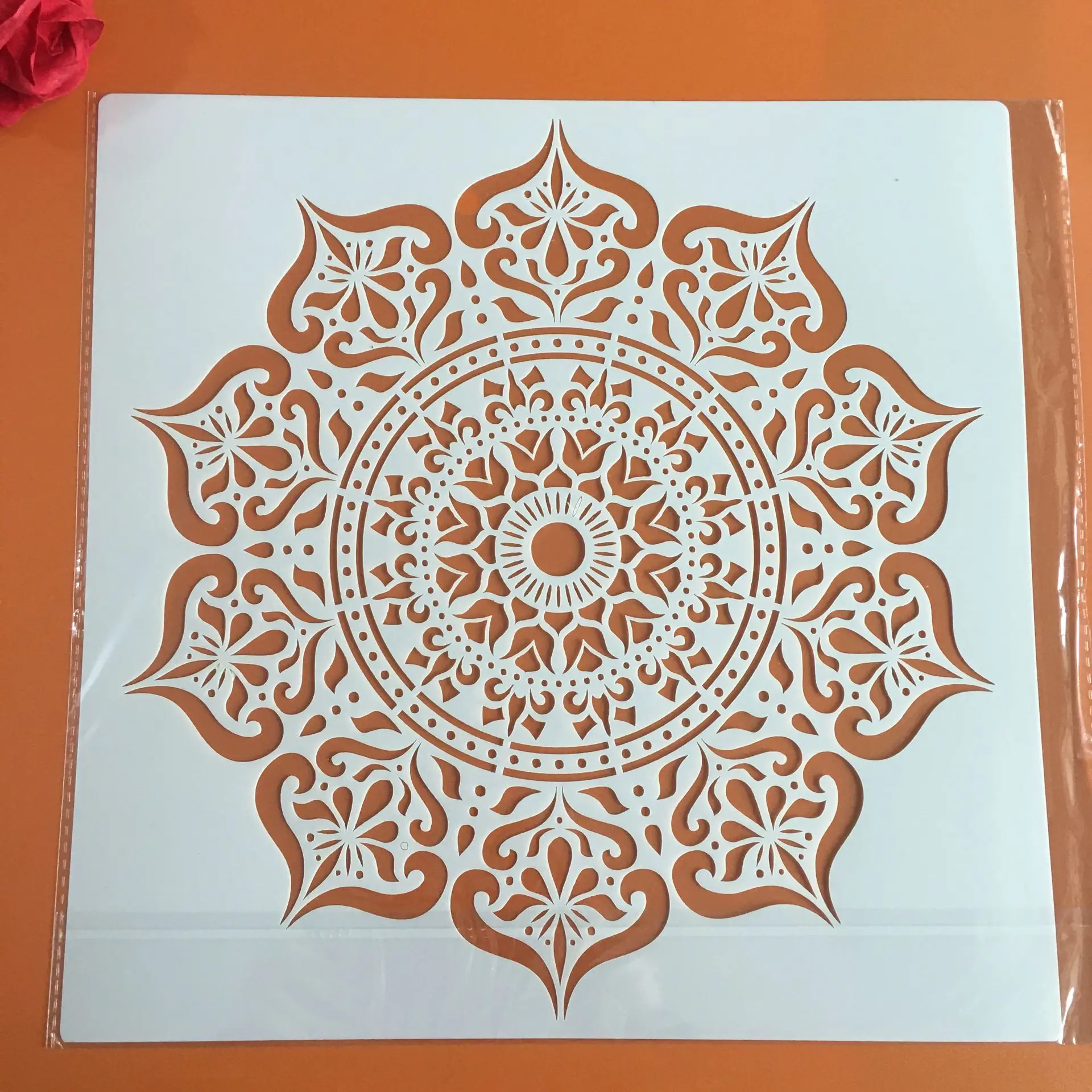 Diy craft mandala mold for painting stencils stamped photo album embossed paper card on wood, fabric,wall stencil