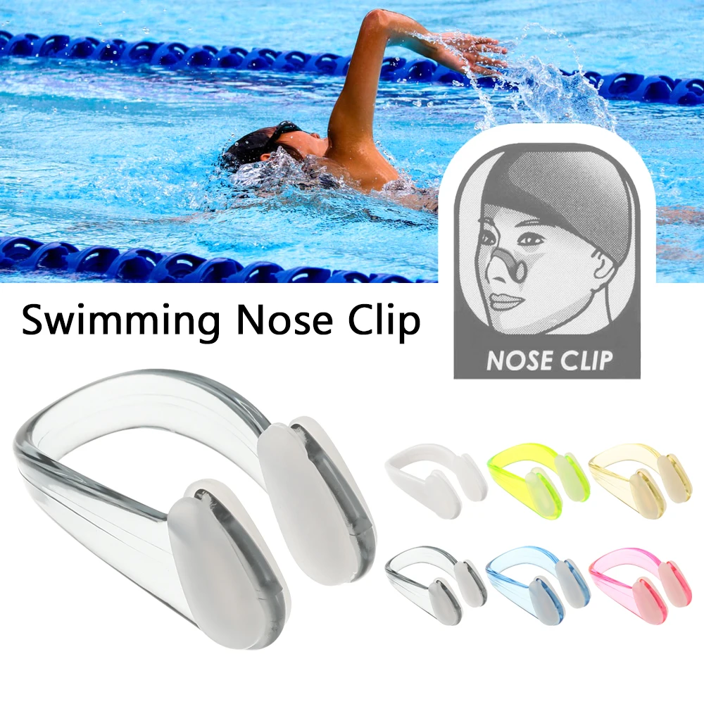 4Pcs No-Skid Soft Silicone Swimming Nose Clip Earplugs Suit Swim Diving Water Sports Nose Clip For Adult Children Pool Accessory