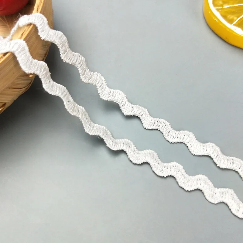 zsbszc neue 16 Yards Breite 1CM genähte goldene Spitzenborte, Flechtspitze, DIY-Bekleidungszubehör, Makramee-Stickereispitze, kostenloser Versand JDB57 – Detail 3