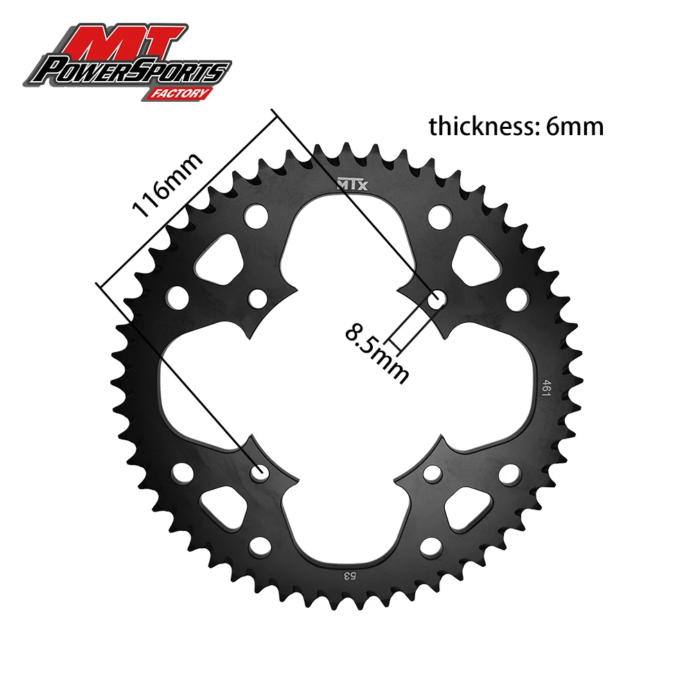 For Kawasaki KX80 KX100 RM100 Off Road Motorcycle Rear Chain Sprocket Of Aluminium Alloy Modification Accessories