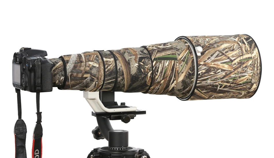 Камуфляжное пальто ROLANPRO для объектива Canon EF 600mm F/4 L IS II USM, защитный рукав для пистолетов, чехол для объектива, сумка для камеры dslr