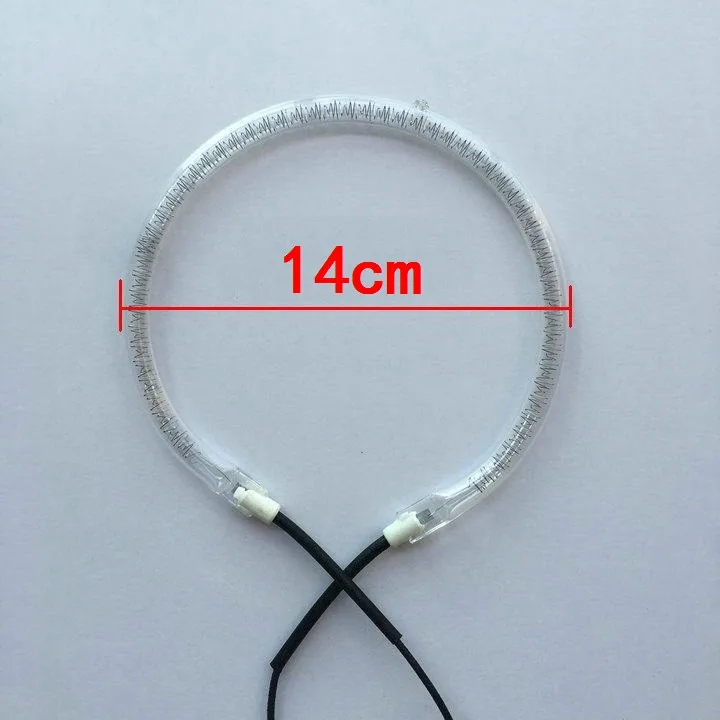 1Pc 220-240V 1200-1400W Halogen Oven Heating Tube Round Shape 14cm Diameter 1cm Tube