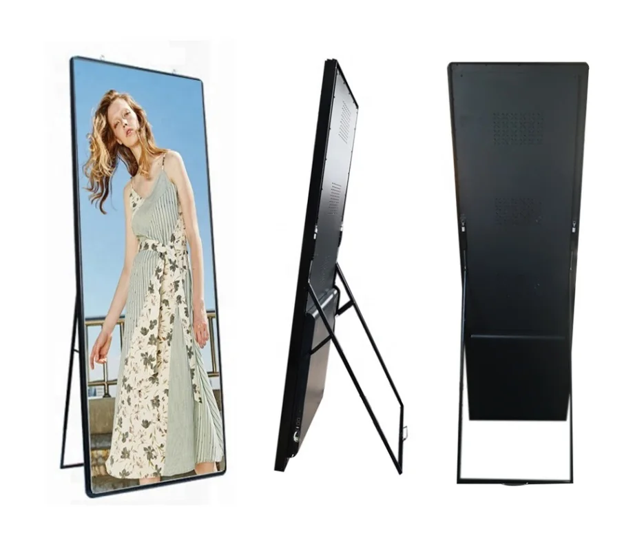 Pantalla de póster LED para centro comercial, soporte de vídeo a todo Color, espejo, P2, P2.5, P3