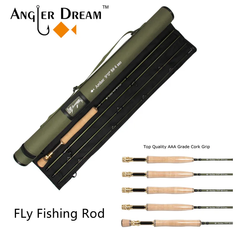 angler sonho fly vara de pesca ferramentas de pesca acao rapida grafite im 10 fibra de carbono 36t stream fly rod secao 01