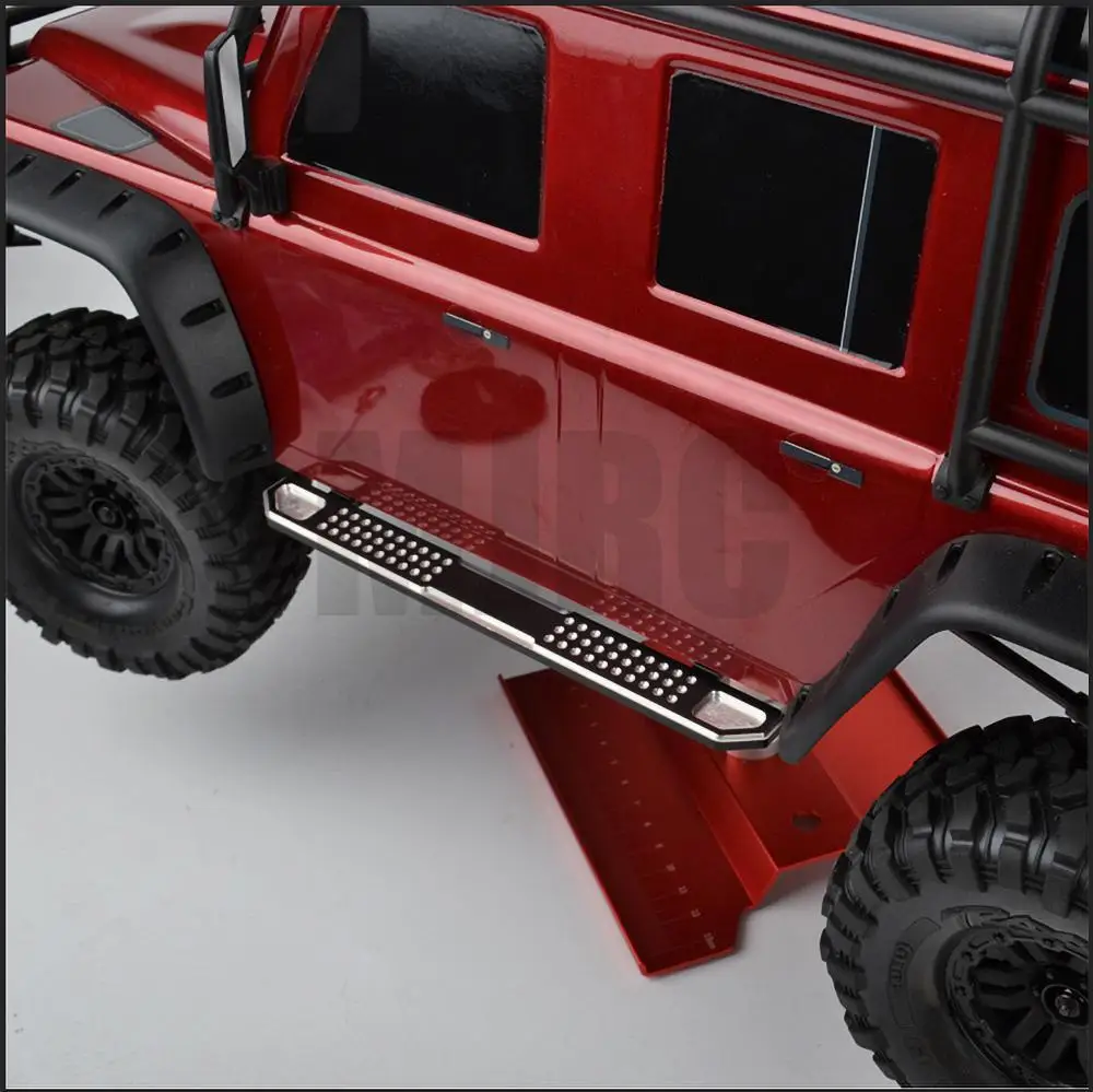 Ajrc 2 Piece Aluminum Side Metal Cleat Pedal For Trax Trx-4 Trx4 Defender Bronco 1/10 Scale Rc Crawler Upgraded Parts