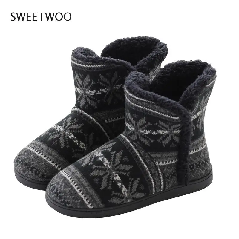 Winter Warm Home Slipper Men and Women Family Cotton Shoes  Male Platform House Slides Ladies Casual Indoor Slippers For Bedroom