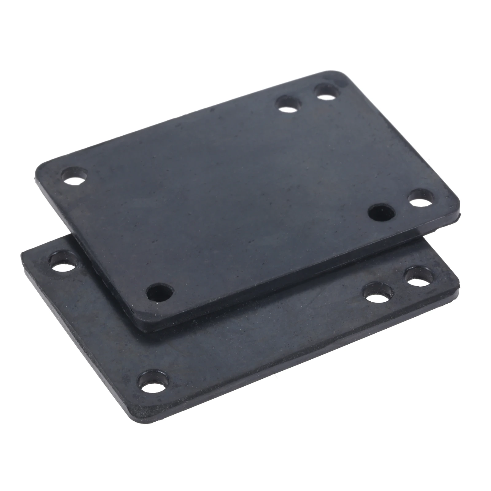 Almohadilla elevadora de goma para monopatín, cubierta de tabla larga para Surfskate Land Cruiser, con absorción de impacto, soporte para camión, junta de puente de 76x55mm, 2 piezas