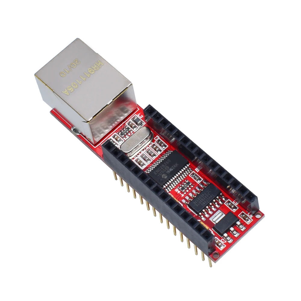 1PCS ENC28J60 Ethernet Shield V1.0 for arduino compatible Nano 3.0 RJ45 Webserver Module