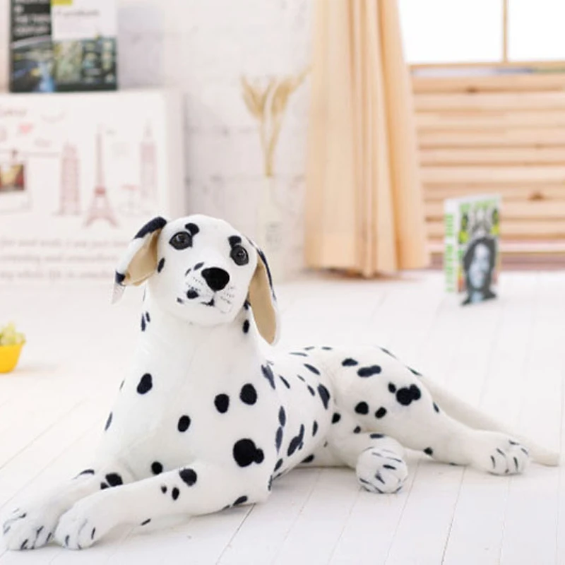 Knuffels Pluche Dalmatische Hond Speelgoed Simulatie Giant Hond Speelgoed Realistische Animal Kids Speelgoed Cadeau Voor Kinderen Pet Shop Mascotte