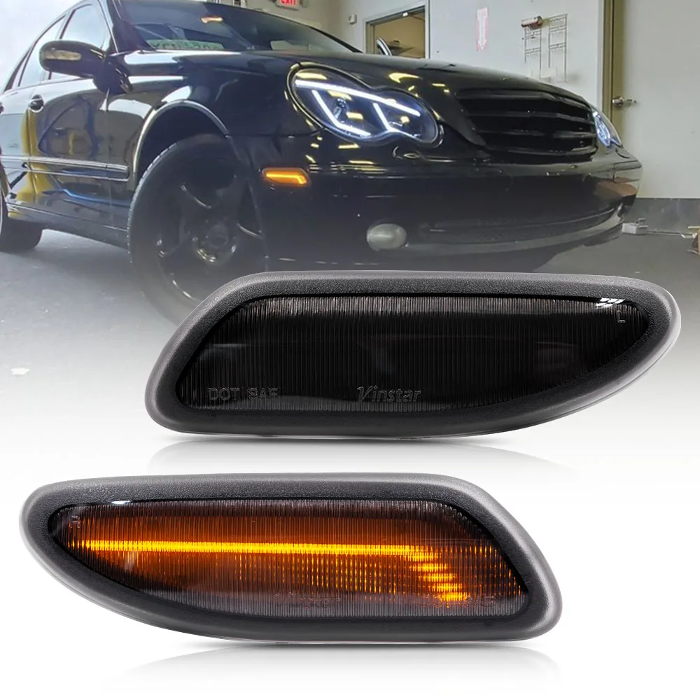 

LED Front Side Marker Light For Mercedes-Benz W203 C230 C240 C280 C32 C320 C350 C55 2001-2007 Turn Signal Lamp fender light