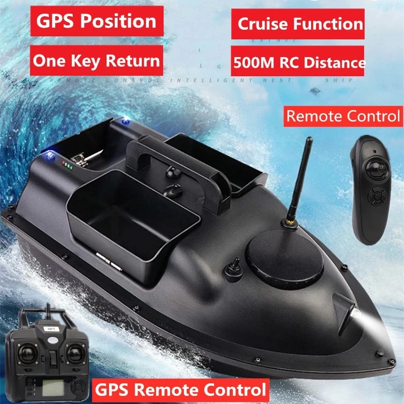 16Point GPS Fishing Bait Boat 500m RC Distance Fishing Nesting Boat GPS Bait Boat GPS Postion Auto Cruise RC Fishing Bait Boat