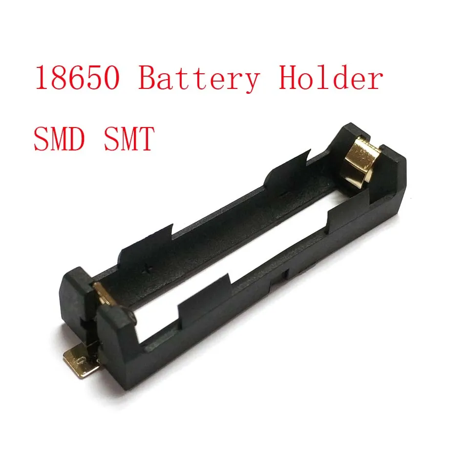 High Quality 1 X 18650 Battery Holder SMD SMT Battery Box With Bronze Pins Radiating Battery Shell Heat Holder