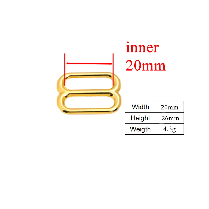 1pc Metal Non-Welded plating Roller Pin Adjuster buckles For Backpacks Straps dog collar  accessory for 10mm 15mm 20mm 25mm 30mm