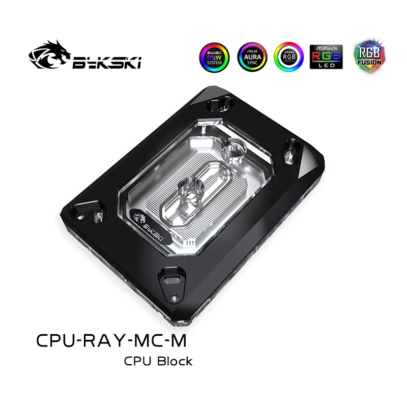 Bykski CPU-RAY-MC-M PC wasser kühlung Kühler cpu kühler Wasser Block für AMD Ryzen 3/Ryzen5/Ryzen7/ThreadPipper/AM3/AM2/FM2/FM1