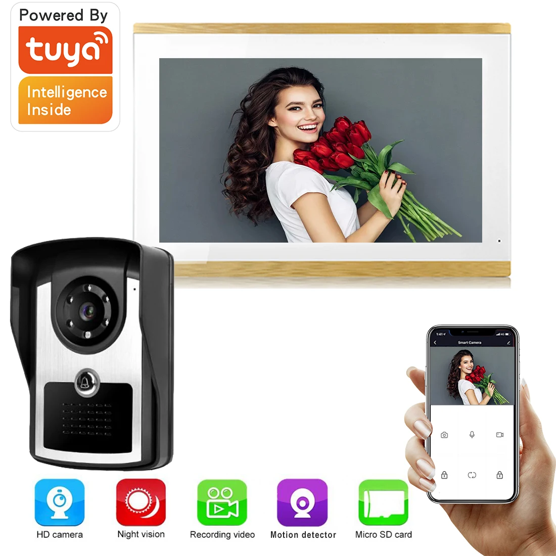 Sysd tuya inteligente wi fi campainha 1080p 10 \