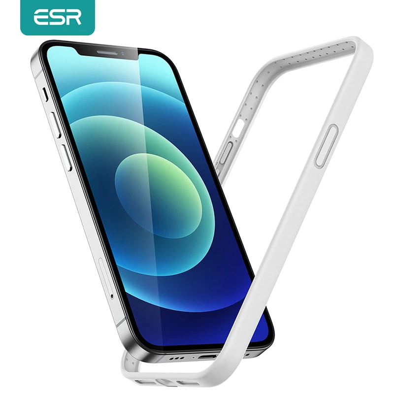 

ESR for iPhone 12/12 Pro Cloud Silicone Bumper Case for iPhone 12 Pro Max Liquid Silicone Edge Guard Shockproof Case Cover Funda