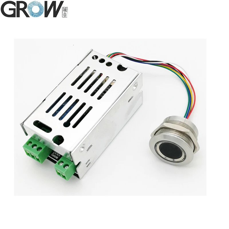 GROW K215-V1.3 + R503 samoblokujące wyjście przekaźnikowe DC10-30V płyta kontroli dostępu za pomocą linii papilarnych do sterowania samochodem kontrola dostępu