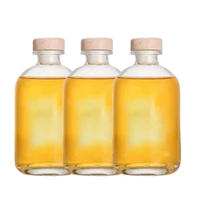 Clear Cork Stopper Empty Glass Bottles Air-Tight for Sloe Gin Oil Vinegar Beer Wine Cider Soda Vodka and Water