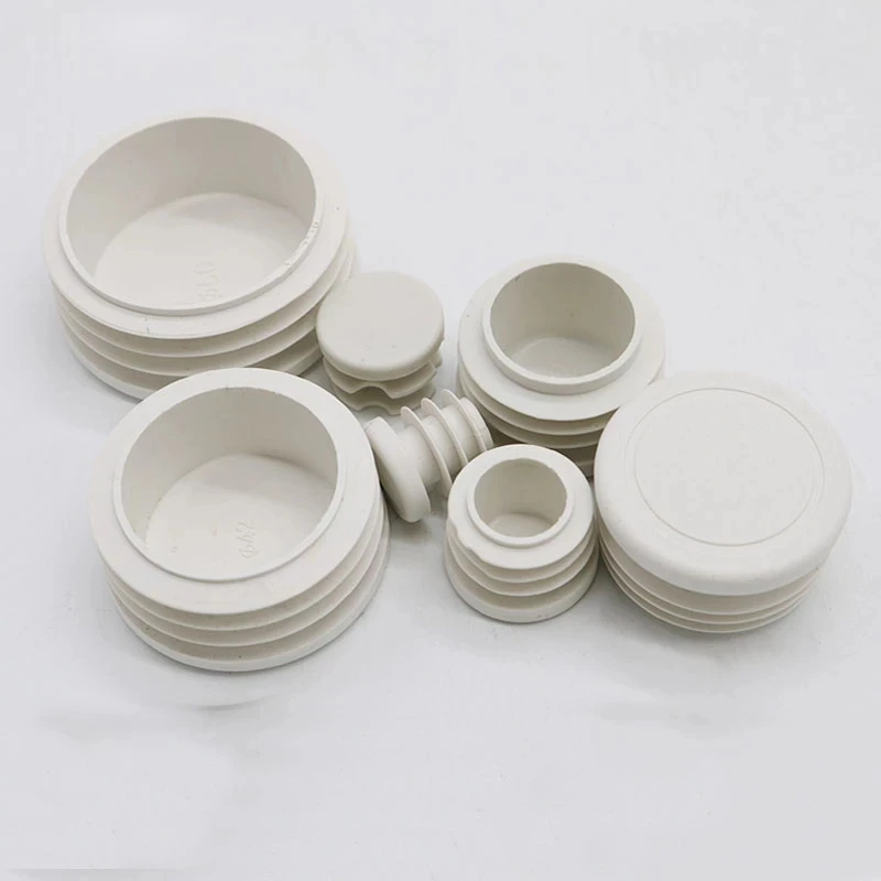 16pcs white Plastic tube Insert plug anti-slip chair leg cap table feet decor cover Furniture feet leveling floor protector pad image 3