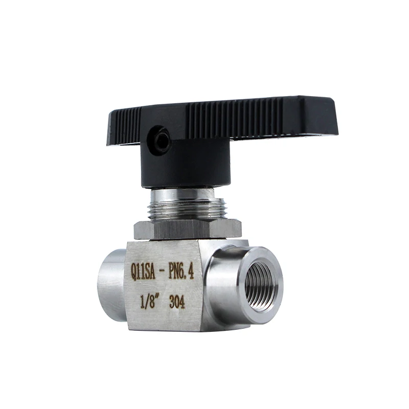 304 Stainless Steel Inner Wire Ball Valve 2 Points Straight Panel Valve Water Switch 4 Points Q11SA Instrument Valve NPT