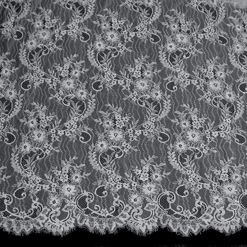 3meter Bilateral positioning hollow flower embroidery eyelash lace big-name skirt wedding accessories