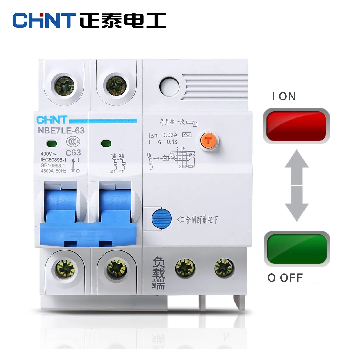 CHINT Brand Original Residual Earth Leakage Circuit Breaker Home Leakage Protector RCBO Current Protection MCB ELCB NBE7LE