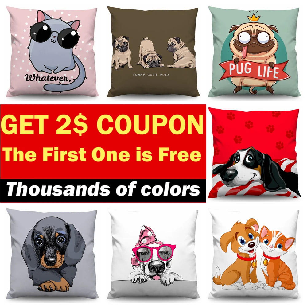 

Kids Children Baby Cartoon Dog Pillow Case Decor Cushion Cover for Sofa Pillowcase Pillow Covers 45x45cm 65x65 70x70 80x80