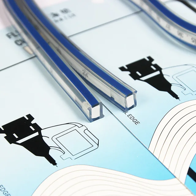 Flexible Curve Ruler Drafting Drawing Tool Serpentine Plastic School office supplies 30cm 40cm 50cm 60cm 6