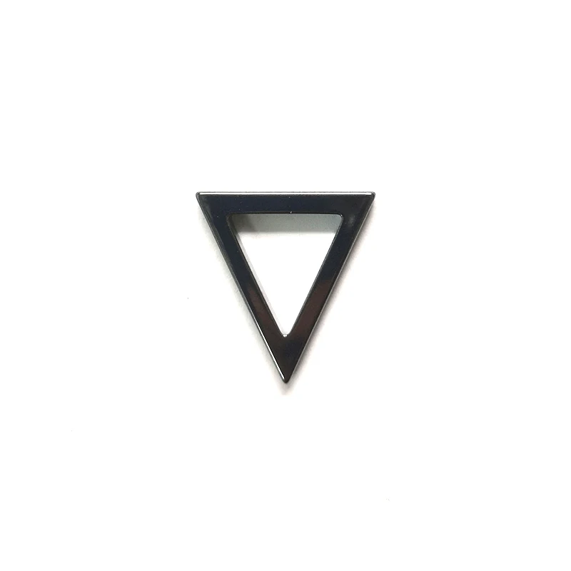 Natural Stone Hollow Out Triangle Arrow Hematite Necklace Charms Bracelets Bangles Jewelry DIY Necklace Making for Women Men